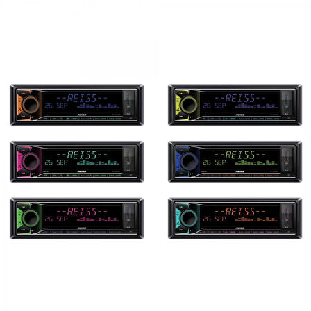 REISS AUDI RS-MX81DSP Oto Teyp Dsp 4X50 Watt Bluetooth Mobil Aplikasyon Usb Sd Fm Aux