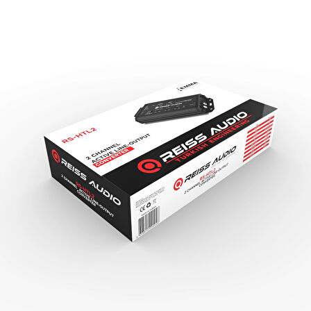 REİSS AUDIO RS-HTL2 Aktif Hat Çıkış Deck Çevirici 2 Kanal
