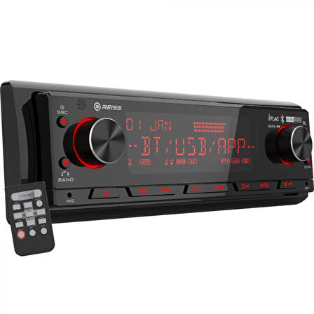 REISS AUDI RS-MX85DSP Oto Teyp Dsp 4X50 Watt Bluetooth Mobil Aplikasyon Usb Sd Fm Aux