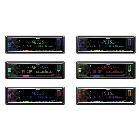 REISS AUDI RS-MX88DSP Oto Teyp Dsp 4X50 Watt Bluetooth Mobil Aplikasyon Usb Sd Fm Aux