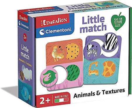 Clementoni 16719TR Little Match - Hayvanlar ve Dokular +2 Yaş