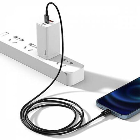 Baseus iPhone PD 20W 1Metre TYPE-C to Lightning Şarj Kablosu İphone 13 12 11 Pro MaX Şarj Kablosu