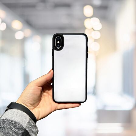 İPHONE X YANLARI RENKLİ SİLİKON PARLAK ARKA YÜZEYLİ TLP TİGER HİBRİT KAPAK