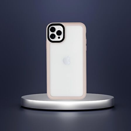 İPHONE 11 YANLARI RENKLİ SİLİKON PARLAK ARKA YÜZEYLİ TLP TİGER HİBRİT KAPAK