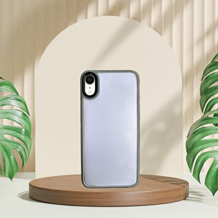 İPHONE XR YANLARI RENKLİ SİLİKON PARLAK ARKA YÜZEYLİ TLP TİGER HİBRİT KAPAK