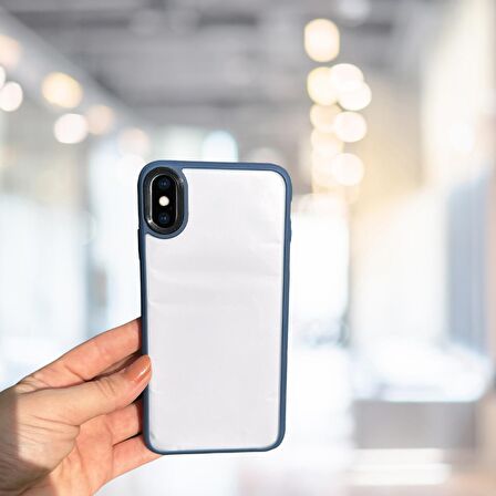 İPHONE XS MAX YANLARI RENKLİ SİLİKON PARLAK ARKA YÜZEYLİ TLP TİGER HİBRİT KAPAK