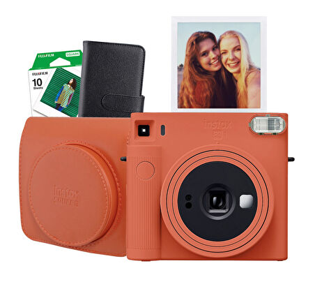 Fujifilm Instax SQ1 Terracotta Turuncu Fotoğraf Makinesi ve Hediye Seti 2