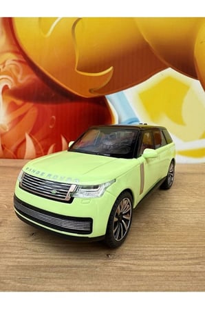 Range Rover Sport Model Araba Yeşil PLASTİK Sesli Işıklı Açılan Kapılar Range Rover Araba