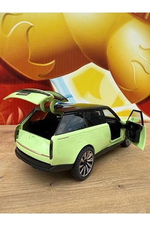 Range Rover Sport Model Araba Yeşil PLASTİK Sesli Işıklı Açılan Kapılar Range Rover Araba