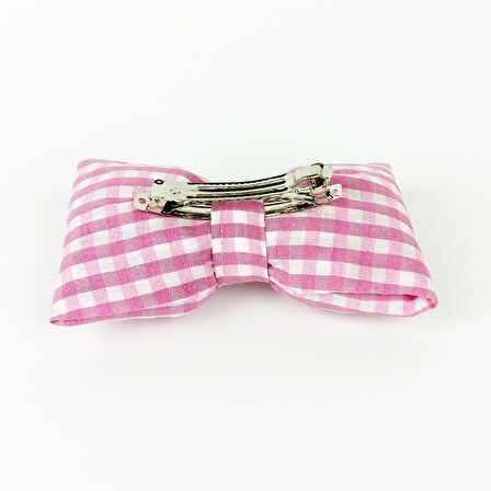 Woodycord  İçi Dolgulu Büyük Boy Pötikareli Fiyonk Otomatik Toka - bow toka