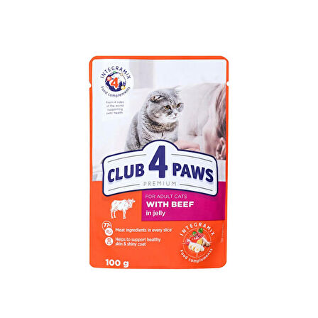 Club4Paws Jöleli Danalı Premium Pouch Kedi Maması 100 Gr 456-C6440