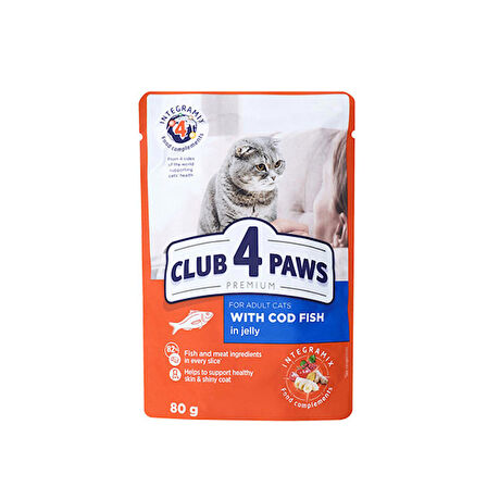 Club4Paws Morina Balıklı Premium Pouch Kedi Maması 80 Gr 456-C6464