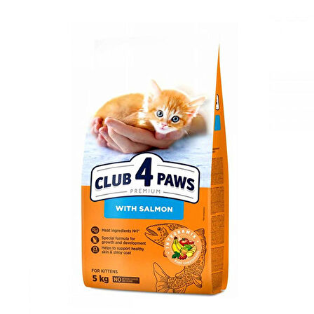 Club4Paws Premium Somonlu Yavru Kedi Maması 5Kg (457-C0948)