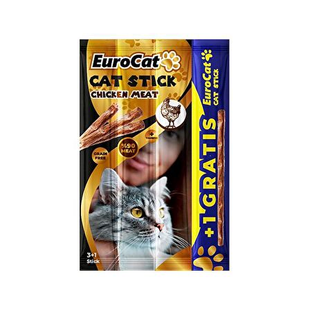 EuroCat CatStick Tavuklu 4x5 gr (458-5150)