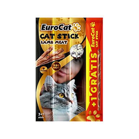 EuroCat CatStick Kuzu Etli 4x5 gr (458-5152)