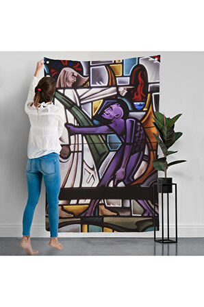 Şeytan İsa'yı Kandırıyor Duvar Örtüsü-7987