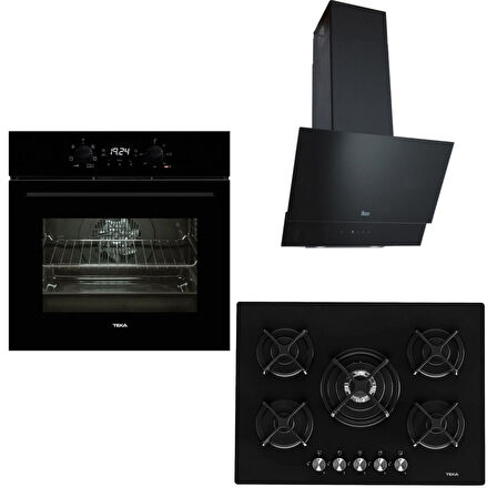 Teka Siyah Ankastre Set ( HAK 625 BK BörekŞefim  - ATV 60 Siyah - Teka Hf Lux 70 5g Aı Al Tr Cı Ankastre Ocak )