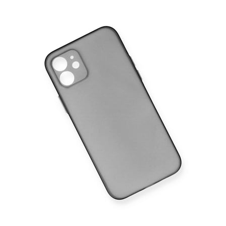 Apple iPhone 12 Kılıf PP Ultra İnce Kapak - Gri