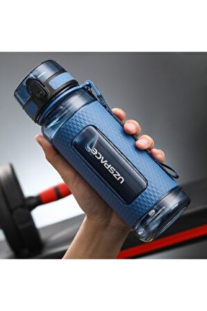 Uzspace FiftyFifty 800ml -BÜYÜK BOY- Tritan Su Matarası Silikon Korumalı Kaydırmaz Gövde