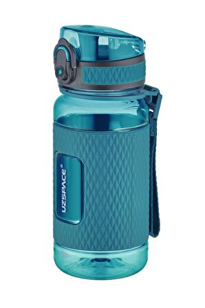 Uzspace FiftyFifty 400ml Çocuk Tritan  Su Matarası Silikon Korumalı Kaydırmaz Gövde