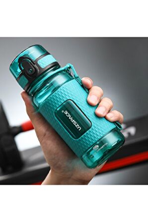 Uzspace FiftyFifty 400ml Çocuk Tritan  Su Matarası Silikon Korumalı Kaydırmaz Gövde