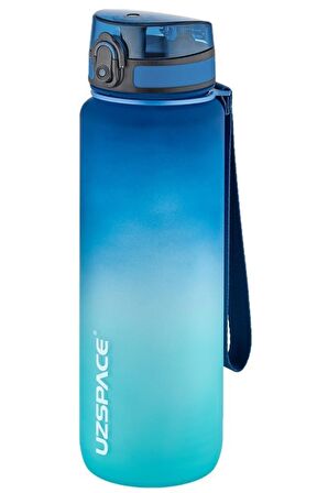 Uzspace Tritan Su Matarası 1000Ml VGN3038 Mavi Yeşil