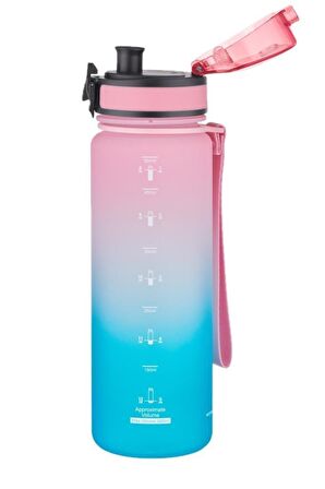 Uzspace Tritan Su Matarası 500Ml VGN3026 Pembe Turkuaz