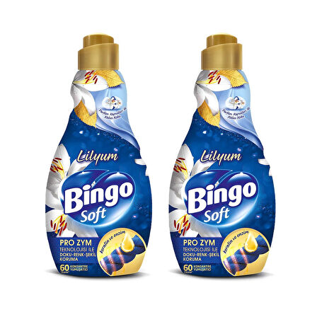 Bingo Soft Konsantre Çamaşır Yumuşatıcısı Lilyum 1440 ml X 2 Adet