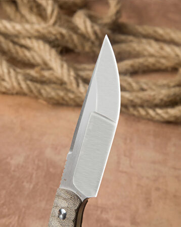 BESTECH HEIDIBLACKSMITH#2 BFK04C Kanvas Micarta Sap: 3,92'' S35VN Bıçak