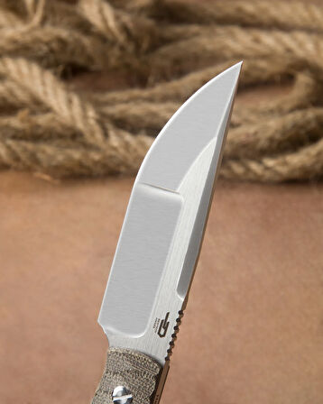 BESTECH HEIDIBLACKSMITH#2 BFK04C Kanvas Micarta Sap: 3,92'' S35VN Bıçak