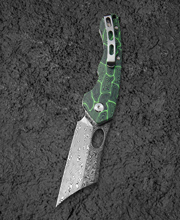 BESTECH SKIRMISH BL07C Şam G10 Sap Damascus Çakı