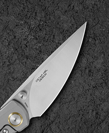 BESTECH LITO BT2307A Titanyum+Siyah Kanvas Micarta Kakma Sap M390 Çakı