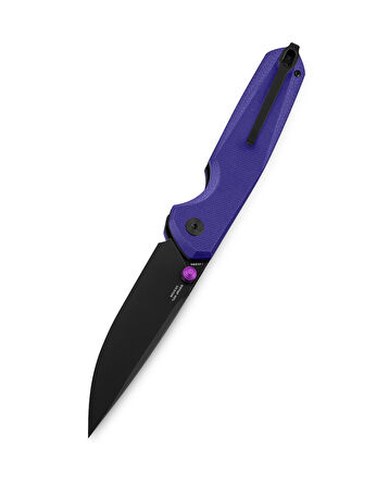 BESTECHMAN VELIX BMK07F: 3.315" 14C28N Çelik Çakı, G10 Sap, Düğme Kilidi, Flipper