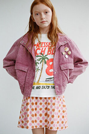 Sun Kissed  Beach Blis  Baskılı Kız Çocuk  %100 Pamuk Tişört