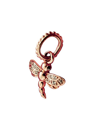 Rose Yusufçuk Charm | 925 Ayar Gümüş