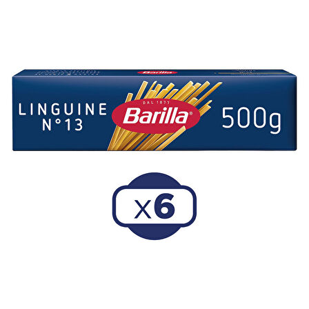 Barilla Linguine Yassı Spagetti 500 G X 6 Adet