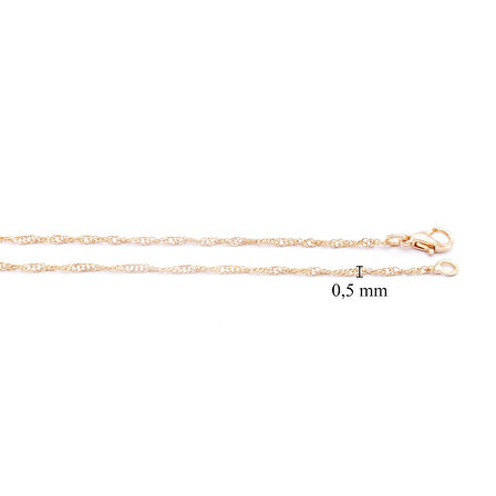 Çelik Zincir 316L Rose Singapur Model 0.5 MM ZN-304