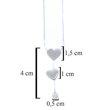 FerizZ 316l Çelik Kalp Model Kadın Kolye KLY-579