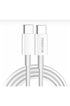 Samsung Uyumlu 45watt Type-c To Type-c Hızlı Şarj Aleti Cihazı 2m Data Kablo