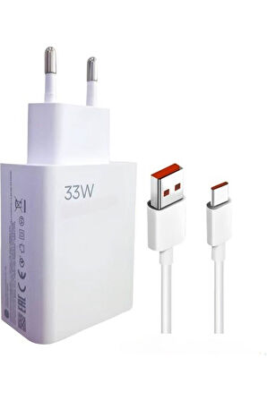 Type-c 33w (WATT) Turbo Hızlı Şarj Cihazı Adaptörü Ve Kablosu (KUTULU SET)