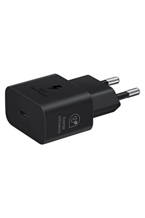 Samsung Uyumluep-t2510n Type C Hızlı Şarj Aleti Cihazı (25W) - Siyah Kablo Set