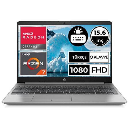 HP 250-G9 6Q8N3ES02 Dahili Ekran Kartı AMD Radeon Graphics 5825U 16 GB DDR4 512 GB 15.6 inç Full HD Freedos Notebook Dizüstü Bilgisayar