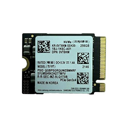 Samsung PM9B1 256GB M.2 NVME 22x30 SSD