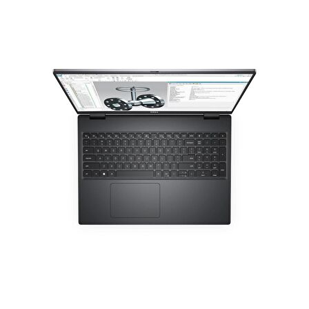 Dell Precision M7680 XCTOP7680EMEA-VP1 i7-13850HX 32GB 256SSD RTX2000 16" FullHD+ W11P Taşınabilir İş İstasyonu