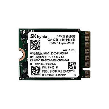 SK Hynix BC901 512GB 2230 M.2 NVMe SSD