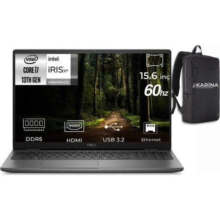 Dell Latitude 3550 I7-1355U N010L355015U-28 64GB 512GB Iris Xe Graphics W11PRO 15.6" Full Hd Notebook