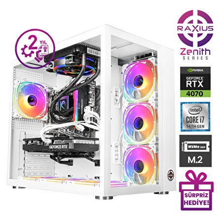 RaXius Zenith Z2 i7 4070-14KF002 i7-14700KF 16GB 1TBSSD RTX4070 FreeDOS Gaming Masaüstü Bilgisayar