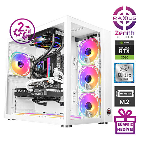 RaXius Zenith Z2 i5 3050-124A003 i5-12400 16GB 2TBSSD RTX3050 8 GB FreeDOS Gaming Masaüstü Bilgisayar
