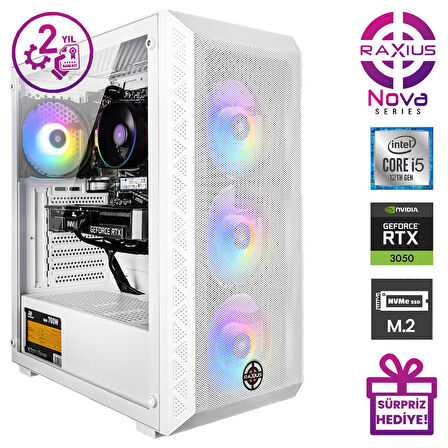 RaXius Nova G2 i5 30506G-124A011 i5-12400 16GB 2TBSSD RTX3050 6 GB W11P Gaming Masaüstü Bilgisayar