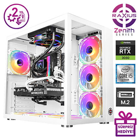 RaXius Zenith Z2 i5 30506G-124A015 i5-12400 64GB 1TBSSD RTX3050 6 GB W11P Gaming Masaüstü Bilgisayar